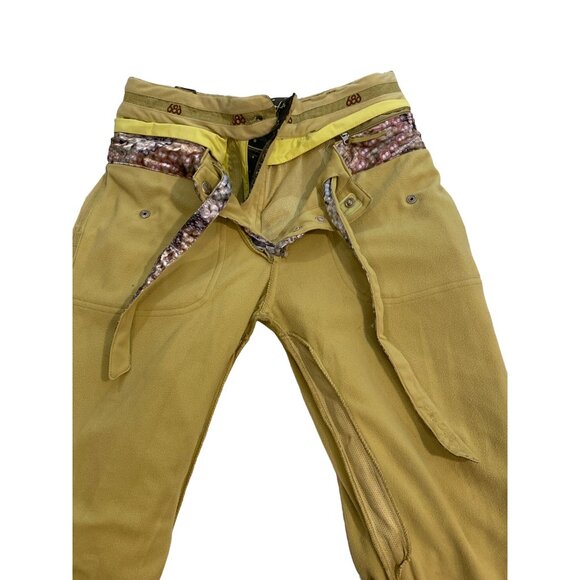 NWT 686 Smarty Original Cargo Ski Pants Zig Zag W's S Removeable Liner Olive - Picture 11 of 16